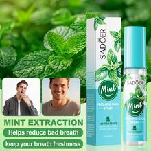 1 Bottle Mint Refreshing Oral Spray, Oral Care, Freshens Breath, Reduces Halitosis, Deeply Cleans Odor, Gentle & Non-Irritating - Multicolor - View 3