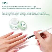 30g Builder Gel Milky Smooth UV Nail Gel For Extension Long Lasting Hard Gel Nail Strengthen Nail Art Design For DIY