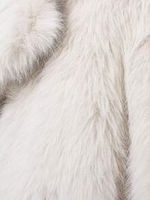 Seelio 秋冬新款女士夹克 欧美风法式设计仿皮草效果外套 - 米色 - 查看 6