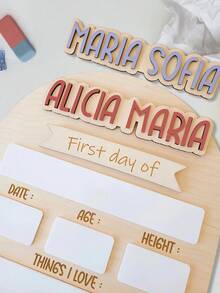 Letrero del Primer Día de Clases, Letrero de Regreso a Clases, Letrero Escolar Personalizado, Letrero del Primer Día de Clases, Letrero del Primer y Último Día de Clases - Multicolor - Ver 3