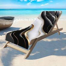 超大超细纤维沙滩巾 - 抽象黑白大理石图案，快干，轻质，无沙，触感柔软，时尚泳池和海滩休闲，现代设计，250gsm，海滩，海滩必需品，海滩配件，泳池浮板