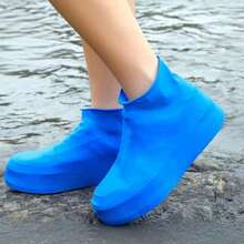 Copriscarpe riutilizzabili da pioggia, sovrascarpe impermeabili e antiscivolo in lattice spesso per uomo e donna, isolamento, Galentines, cucciolo, carnevale, primavera estate, regali per damigelle, camera da letto, spiaggia, viaggio, per uomo, per donna, vacanza, oggetti carini - Multicolore - Visualizzare 13