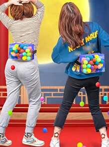 32 peças/Conjunto Caixa de Bolas de Chocalho de Ovo, Objeto Cênico Divertido para Trabalho em Equipe para Festa Corporativa, Reunião Anual, Atividades em Grupo, Jogo de Punição