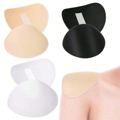 1Pair/2Pairs Seamless Shoulder Pads, Outerwear, Anti Slip Shoulder Sponge Pads, Right Angle Shoulder Tools, Self-Adhesive Shoulder Pads For Both Men And Women