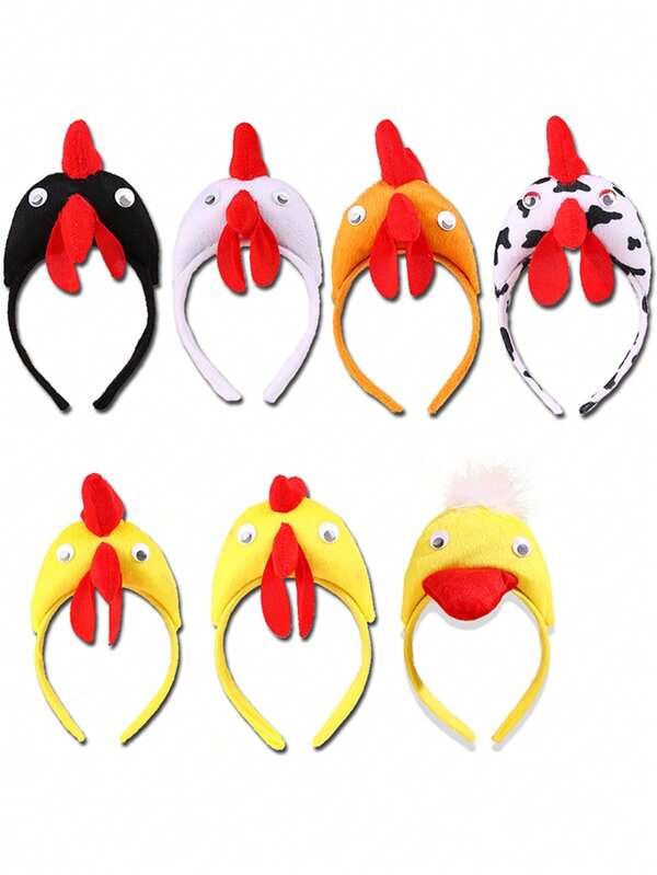 Party Supplies Costume Makeup Ball Decorations - Rooster Headband, Chicken Headpiece For Halloween, Halloween Accessories, Hairband Headband For Women, Hair Accessories, Hair Hoop, Cute Hair Accessories ,Halloween Costumes Holiday Essential