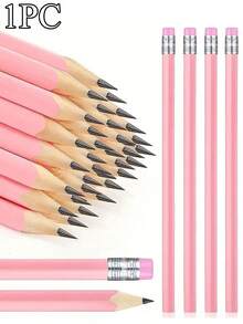 30pcs Pink Wedding HB Pencil Set, Wooden Pencils With Erasers, Suitable For School Drawing, Sketching, Wedding, Office Supplies, New Year And Valentine's Day Gifts, Back To School, Art Supplies, Student Stationery, Learning Accessories - Multicolor - View 13