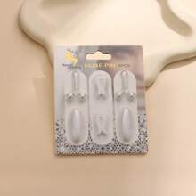 6pcs/Pack NEW U-Shaped Hijab Clip, Muslim Scarf Clip Brooch Pin, Headscarf Pearl Pins, Jewelry Hijab Scarf Accessories