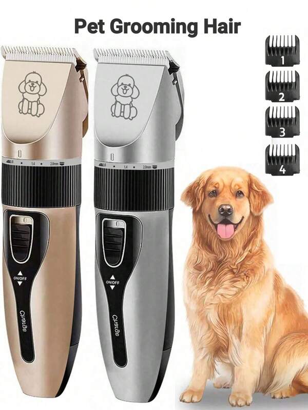 1 PC Rechargeable Pet Shaver Clippers Electric Quiet Grooming Hair Clippers Set For Dogs Cats Pets