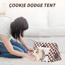 ITANDME Meerschweinchen Unterschlupf mit Vorhang ohne Boden Kaninchen Bett Kaninchenbetten leicht zu reinigen & stabil Igel Bett Kleintier Bett für Frettchen Eichhörnchen Chinchilla Hamster Maus Ratte