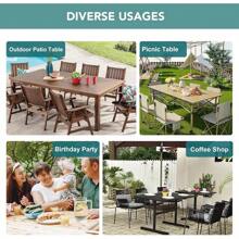 LUSHVIDA Outdoor Tablecloth With Umbrella Hole - Patio Table Cloth Zippered Rectangle 60x84 Inch, Faux Linen Table Cover Water Resistant For Picnic Outside, Natural Color