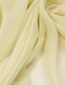 2025PANTONIGHT Long Chiffon Sheer Scarf For Womens - 059 Plain Dark Yellow - View 5