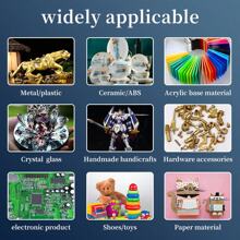 2 Peças Cola Instantânea Poderosa 401, Adesivo para Metal, Plástico, Cerâmica, Borracha, Madeira, Acrílico, Taco de Bilhar, Acessórios para Couro Cabeludo, Joias, Reparo de Calçados, Adesivo de Secagem Rápida