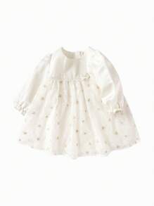 Balabala Tüllkleid für Kleinkind Mädchen - besticktes Prinzessinnen-Partykleid süß und stilvoll