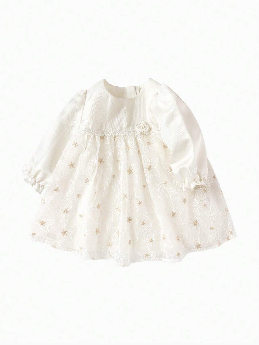 Balabala Tüllkleid für Kleinkind Mädchen - besticktes Prinzessinnen-Partykleid süß und stilvoll