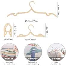 10 pièces Cintres de voyage pliables - Cintres pliants et pliables portables accessoires de voyage légers Séchoir à vêtements pliable Support de séchage pour école et maison