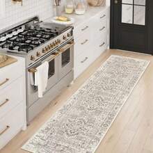 Boho Washable Runner Rug Non Slip2.5x10 Soft Hallway Runner Rug For Entryway Indoor With Rubber Backing Beige 10ft Long Carpet Runner For Bedroom Bedside Bathroom Kitchen RV - 2.5'x10' - View 3