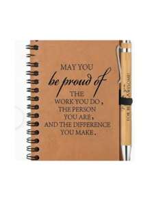 4-Piece Employee Appreciation Gift Set, Includes Inspirational Notebook, Bamboo Pen, Perfect For Team Members, Retirement, Birthday And Holiday Gifts, Coworker Gifts, School Supplies,Back To School