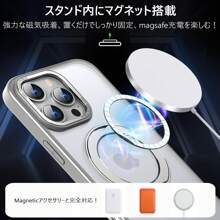 For IPhone 15plus Case, MagSafe Compatible, Stand, Clear, Transparent, Matte, Smartphone Case, Full Protection, Korean, With Ring, Shockproof, US Military Shockproof, Shock Absorbing, Wireless Charging