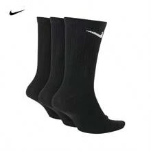 Nike 3 双耐克中性黑色中筒袜，运动训练跑步健身袜，百搭休闲袜 SX7676-010 - 黑色 - 查看 3