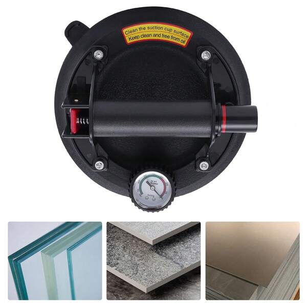 kangten 8" Vacuum Suction Cup Metal Slab Granite Glass Lifter Lifting Tool 180kg Load Tile Stone Glass Lifter Suckers Heavy Duty