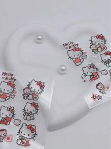 50 sztuk nowych samoprzylepnych torebek Hello Kitty, uchwyt na karty Idol, uroczy prezent z INS, woreczki do przechowywania biżuterii i kolczyków, samoprzylepne małe samoprzylepne torebki Hello Kitty, wysokiej jakości opakowania, przezroczyste torebki OPP