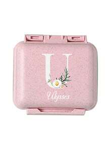 Caja de pastillas compartimentada personalizada, estuche de pastillas a prueba de humedad, organizador de pastillas de viaje para el bolsillo, caja de pastillas portátil, organizador de pastillas para personas mayores con compartimentos grandes, organizador de pastillas pequeño para bolso o bolsillo, adecuado para actividades al aire libre, viajes de negocios y recordar a las personas mayores que tomen la medicina a tiempo - Rosa - Ver 8