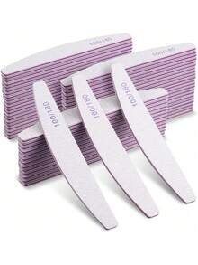 100/180 号指甲锉 双面砂纸板 可水洗砂纸板 可重复使用指甲锉 美甲工具 适用于天然指甲 水晶甲 家用和美甲沙龙 - 白色 - 查看 9