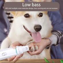 Pet Nail Grinder Upgraded Cat Dog Nail Clipper 2Speed Rechargeable Pet Dog Nail Grinders For Medium & Small Puppy Dogs Trimmers - 白色 - 查看 3