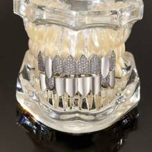 Popular European & American Style Fang Tooth Caps, Fashion Grillz, Unisex Hip Hop Performance Decorative Teeth Accessories