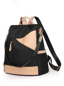 Mochila versátil de moda 2025 para mujer, bolsa de viaje pequeña de tela Oxford, mochila de lona casual antirrobo