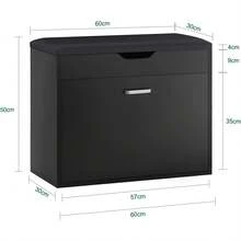 Shoe Cabinets - Black - View 3