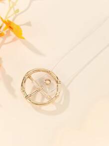 1pc Women's Casual Adjustable Bamboo Buckle Belt For Everyday Wear Summer, School Fall, Autumn, Halloween