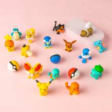 pokemon 5pcs/1set Pocket Monster Character Plastic Mini Figurines, Cute Style With Colorful Variant Pokemon Designs, Detailed Character Features, Suitable For Desktop Decor, Stationery, Collecting, Holidays & Occasions Like Back To School, Christmas, Valentine's Day, Teacher's Day, Halloween, Easter, National Holiday, Children's Day, Women's Day, Birthday Gifts