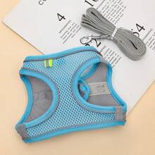 Peitoral para cães pequenos, peitoral de malha respirável, arreios acolchoados macios e refletivos para cães de pequeno porte para passear