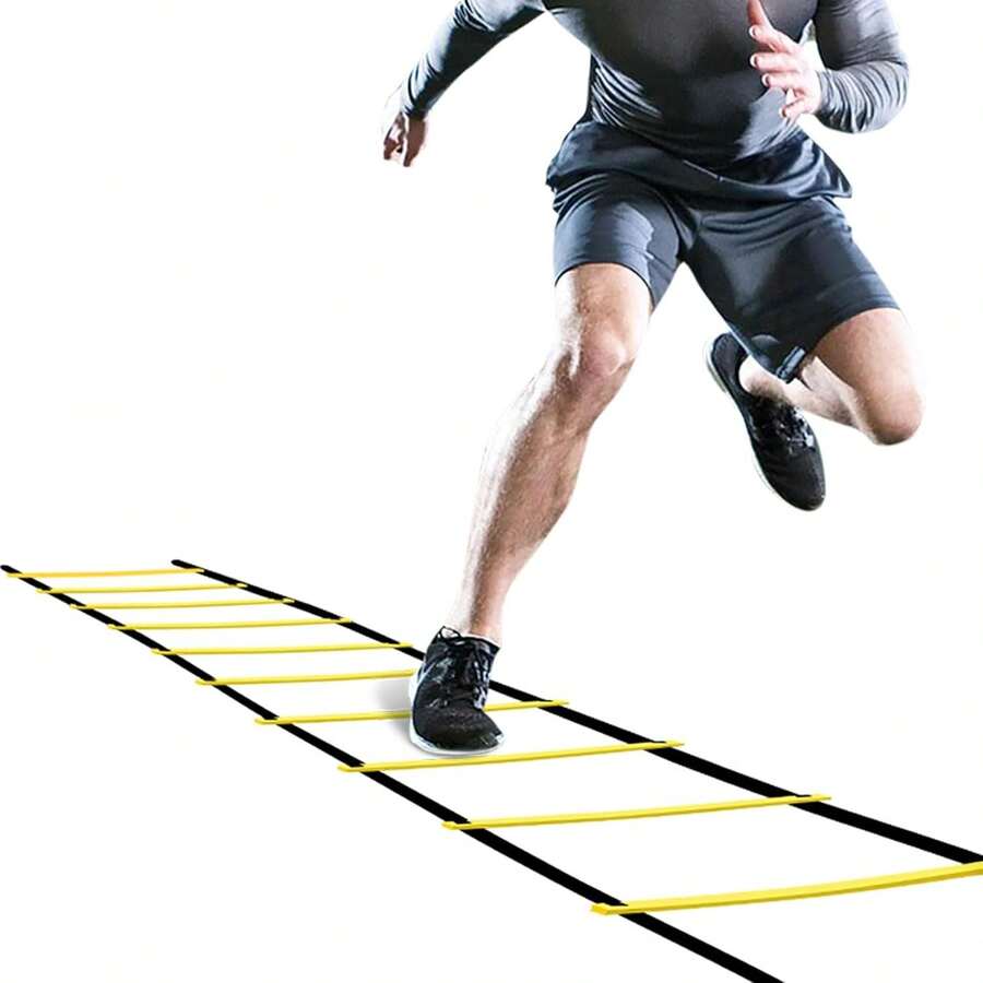 GHB Pro Agility Ladder Agility Training Ladder Speed 12 Rung 20ft With Carrying Bag - Yellow - View 1