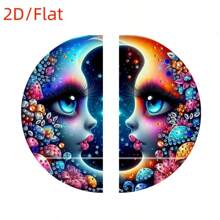 1 Set de Kit de Pintura de Diamantes, Decoración de Pared DIY Creativa Única con Patrón de Luna/Zapatilla/Ala/Palma/Forma, Puede Almacenar Pequeños Accesorios como Decoración, Material Acrílico 2D, Decoración del Hogar, Kit de Arte de Pintura de Diamantes, Fiesta, Reunión Familiar, Decoración Atmosférica del Hogar, Artesanía Única y Significativa, Regalo de Vacaciones