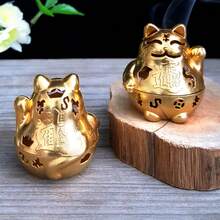1pc Cute Feng Shui Maneki-Neko Incense Burner, Brings Good Luck, Can Be Used With Incense Stick Holder, Decorative Figurine, Home Decor, Room Aesthetics, Creative & Unique Gifts For Women, New Store Opening Presents - Multicolor - View 5