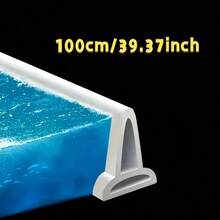 1 Roll Silicone Bathroom Kitchen Water Barrier - Effective Water-Resistant Tape For Shower Dam And Flood Barrier - Easy Installation Dry-Wet Separation Solution Bathroom Accessories Bathroom Tools