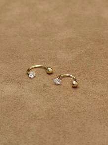 Nooxian Conjunto de 3 brincos femininos - Brincos de cartilagem em formato de C de aço inoxidável 316L, joias de piercing simples e multiuso, presente, estilo praia, à prova d'água e hipoalergênico para primavera/verão