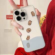 Funda para teléfono Kapibala compatible con phone 15, 14 Pro, 13, 12, 11 y XS. Lente totalmente equipada. - transparente - Ver 4