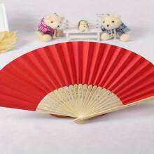 10/20/50pcs Personalized Engraved White Folding Hand Fans, Elegant Polyester Abanicos For Weddings, Bridal Showers, Birthdays, Christenings, No Electricity Needed, Multipurpose, Durable, Decorative, Reusable, Refined, Fashionable, High-Quality, Colorful, Modern, Customized, Personalized, Unique, Ideal Gift For Him/Her