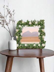 1 paquete de guirnalda de vid artificial de hojas de eucalipto, decoración de ratán apta para decoración del Día de San Valentín, boda, fiesta y hogar, plantas falsas para manteles y decoración del hogar
