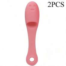 2/4 piezas Cepillo de silicona suave con forma de dedo para limpieza facial, eliminación de puntos negros, cepillo de nariz, cepillo exfoliante para limpieza facial, herramienta de cuidado