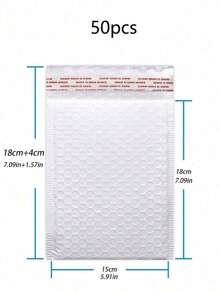50 Pcs Bubble Mailers Bubble Usable Bubble Envelopes Small Packaging Mailing Envelope Shipping Bag Bulk Pack Self Seal Package Packing Business Supplies School Supplies, Back To School
