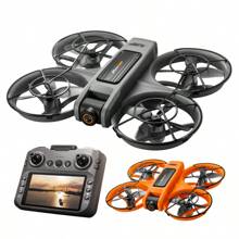 AXNEN Novo Drone RC S156 de 2025 720P HD Profissional 360° Com Duas Câmeras 5G WIFI Motores Sem Escovas Desvio de Obstáculos Quadricóptero Dobrável, Brinquedo de Aeronave de Controle Remoto, Presentes