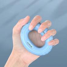 Silicone Rubber 10-60LB Gripping Ring Finger Macaron Color Adjustable Hand Grip Forearm Trainer Carpal Five Finger Strength Exercise Expander Fitness For The Elderly Muscle Workout Exercise Gym - Multicolor - View 4