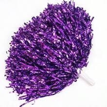 1pc Cheerleader Pompom, Plastic Hand Shaking Flowers Ball For Dance Performance Props Halloween