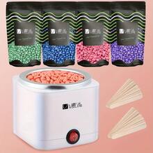 Viilife White Waxing  Set, 200cc Wax Warmer 4 Packs Of  Wax Beans 20 Waxing Wooden Sticks Suitable For Women To Wax At Home 110V Voltage Use - 美規A型插(110-127V) - 查看 6