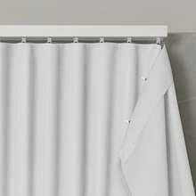 Luxury Blackout Curtain 4 And 5m X 2.80m For Swiss Track Max – Blackout Cuts Off Light For Living Room And Bedroom - 白色 - 查看 1