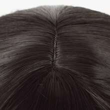 1pc Black Straight Synthetic Wig, Suitable For Anime, Christmas, Halloween Costume Role-Playing